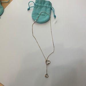 Tiffany and co lariat heart necklace